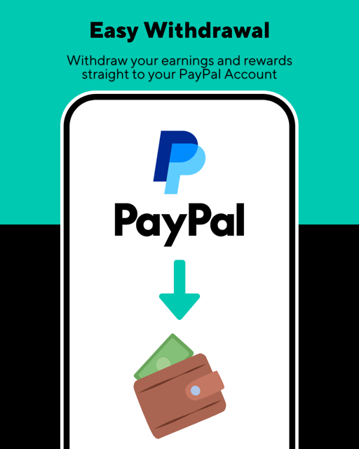 PayPal withdrawal screen in Shorts & Cash